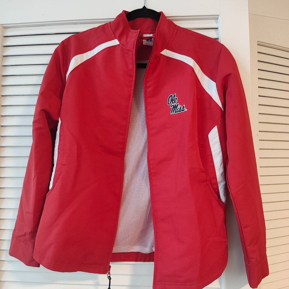Embroidered Ole Miss Windbreaker